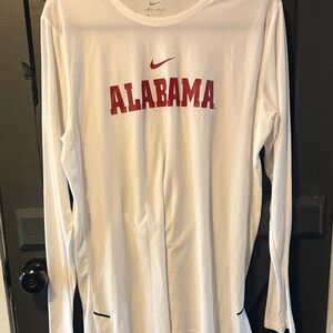 Nike White Alabama Dri-FIT Long Sleeve Shirt
